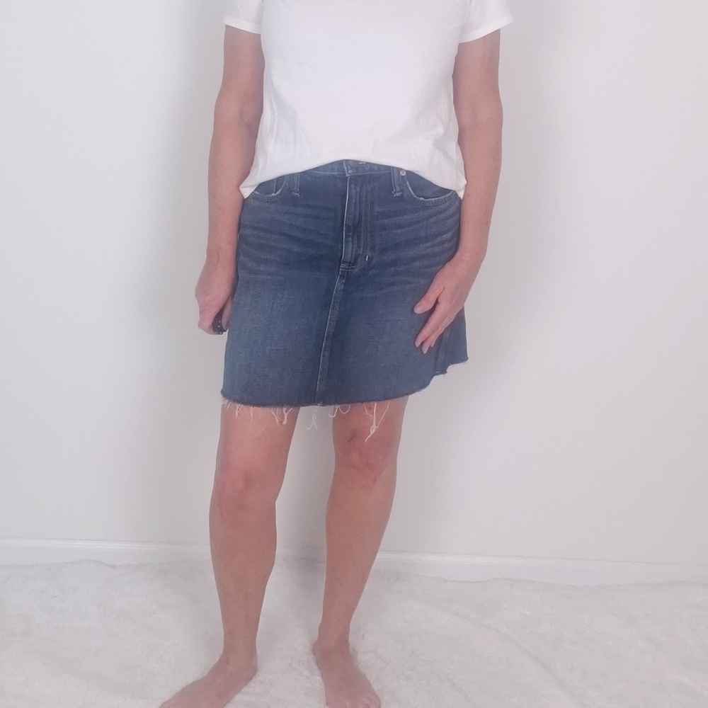 Madewell Raw Edge Hem Skirt Sz 29/8